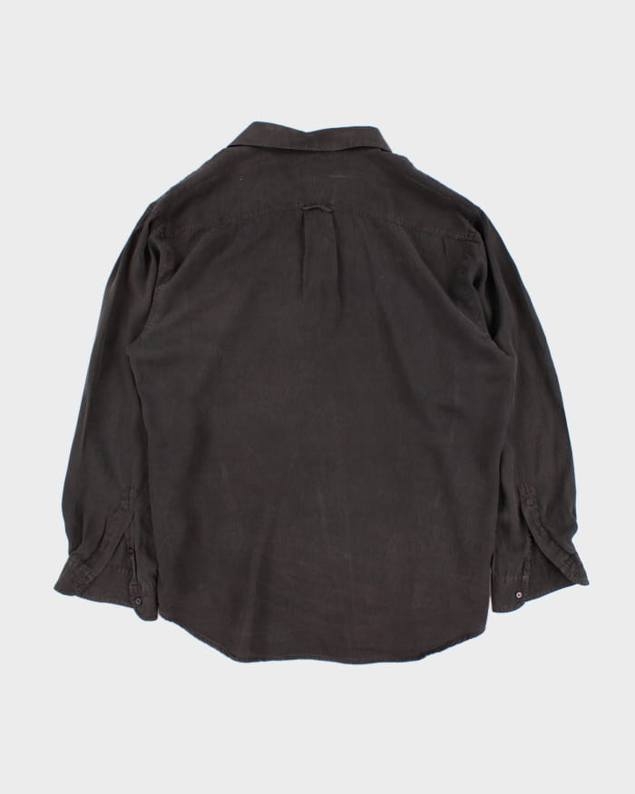 Vintage 90s Perry Ellis Silk Shirt - L