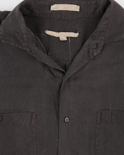 Vintage 90s Perry Ellis Silk Shirt - L