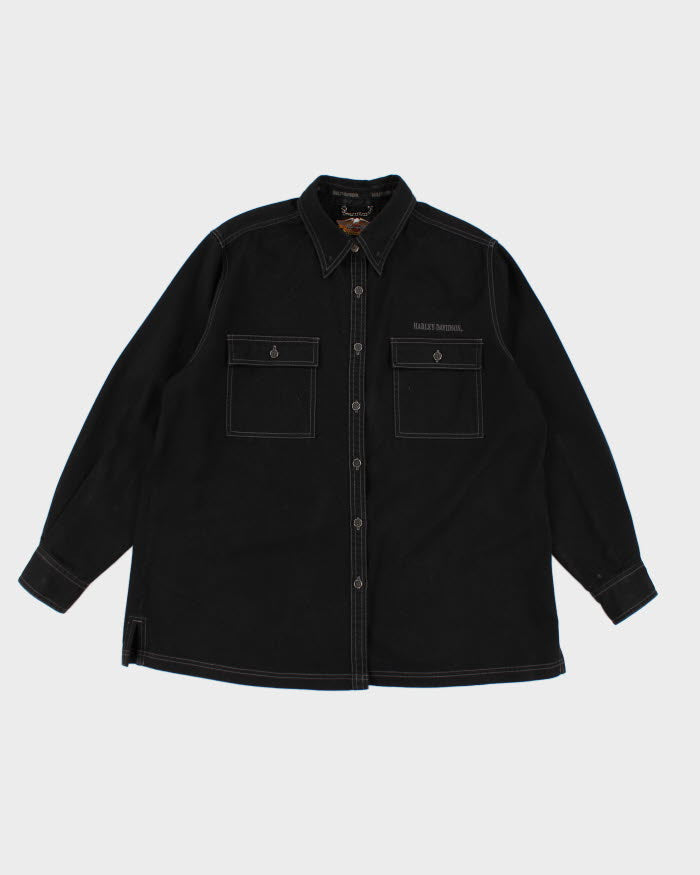 00s Harley Davidson Black Shirt - XXXL
