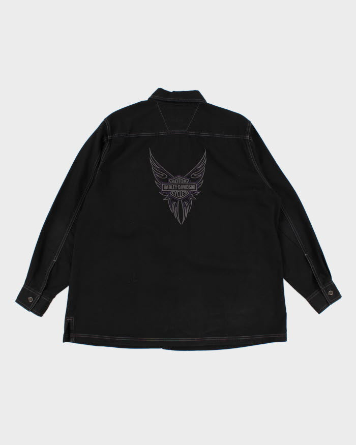 00s Harley Davidson Black Shirt - XXXL