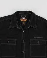 00s Harley Davidson Black Shirt - XXXL