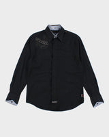 English Laundry Embroidered Black Shirt - S