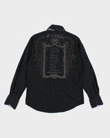 English Laundry Embroidered Black Shirt - S