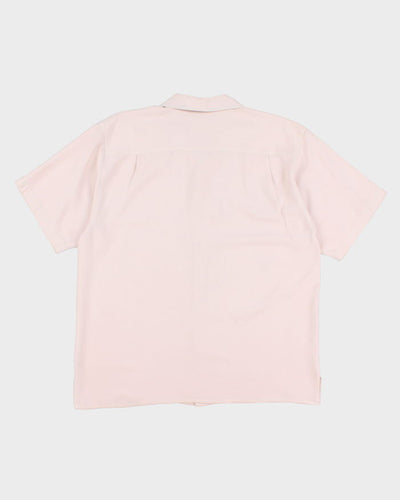 Bobby Chain Dice Embroidered Silk Shirt - L