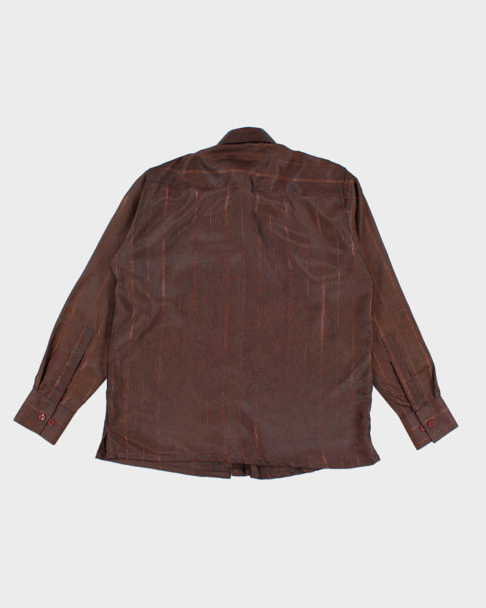 Vintage 70s Iridescent Party Shirt - M