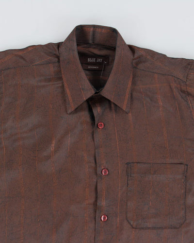 Vintage 70s Iridescent Party Shirt - M