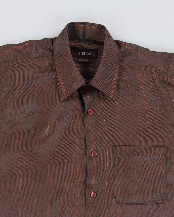 Vintage 70s Iridescent Party Shirt - M