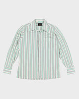 Vintage 70s Patterned Striped Shirt - L