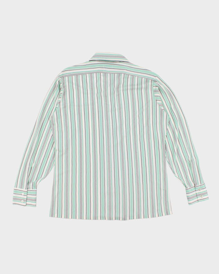 Vintage 70s Patterned Striped Shirt - L