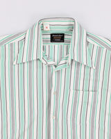Vintage 70s Patterned Striped Shirt - L