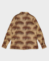 Vintage 70s Mr. Jan Gold Patterned Shirt - XL