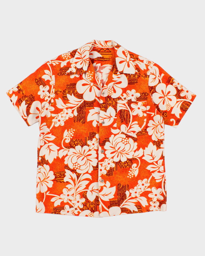 Vintage 70s Style Hawaiian Shirt - L