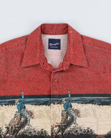 Vintage 90s Wrangler Western Cowboy Shirt - L
