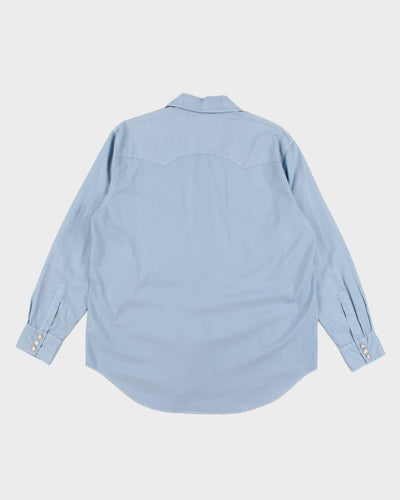 Vintage 90s Lucky Brand Blue Western Shirt - XL