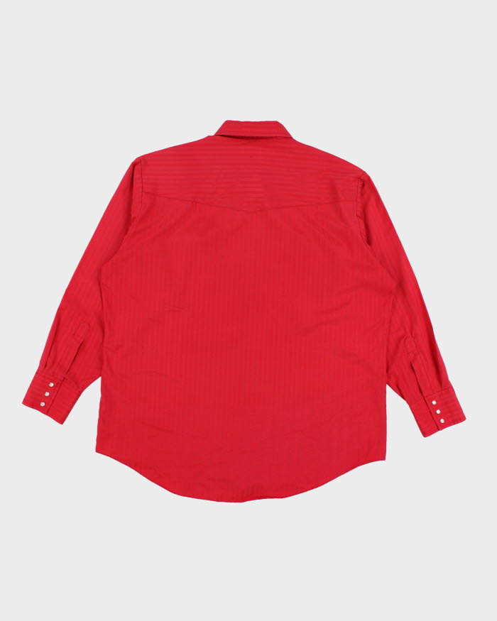 Vintage 90s Ely Cattleman Red Western Shirt - XL