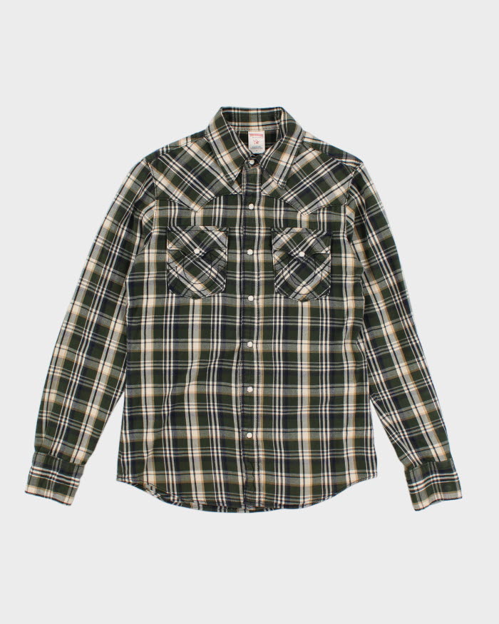 Vintage 00s True Religion Check Western Shirt - M
