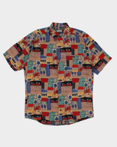 Vintage 90s Casa Moda Abstract Shirt - XXL