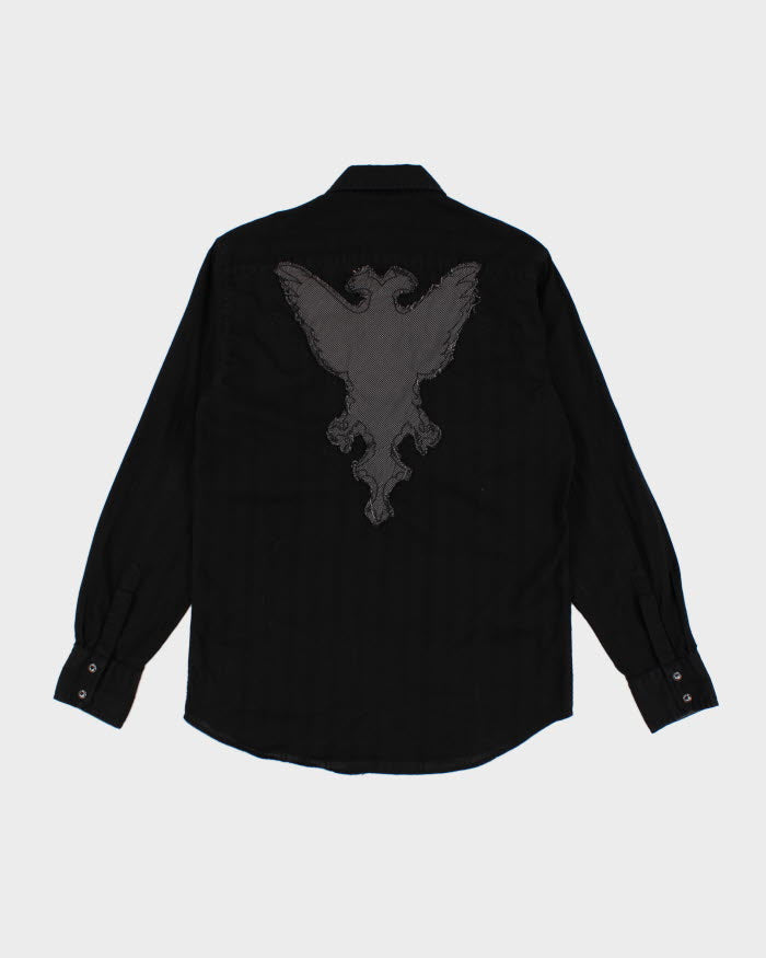 Y2K 00s Guess Black Textured Shirt - S