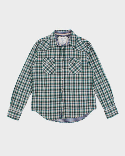 Y2K 00s Guess Check Western Shirt - M