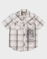 Y2K 00s Check Western Style Shirt - L