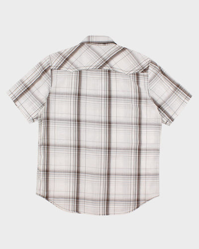 Y2K 00s Check Western Style Shirt - L