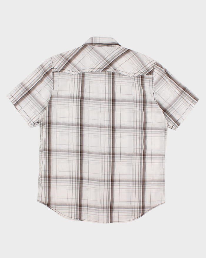Y2K 00s Check Western Style Shirt - L