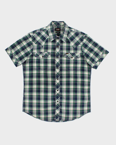 Vintage 90s/00s Lee Check Western Shirt - L