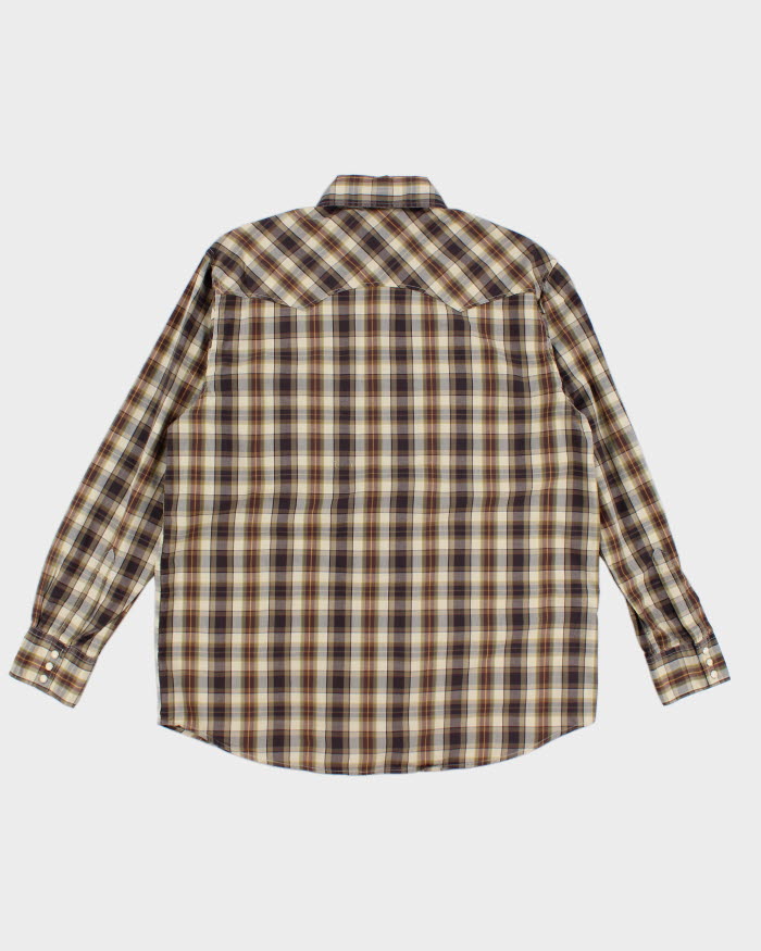 Vintage 90s Lucky Brand Check Western Shirt - XXXL