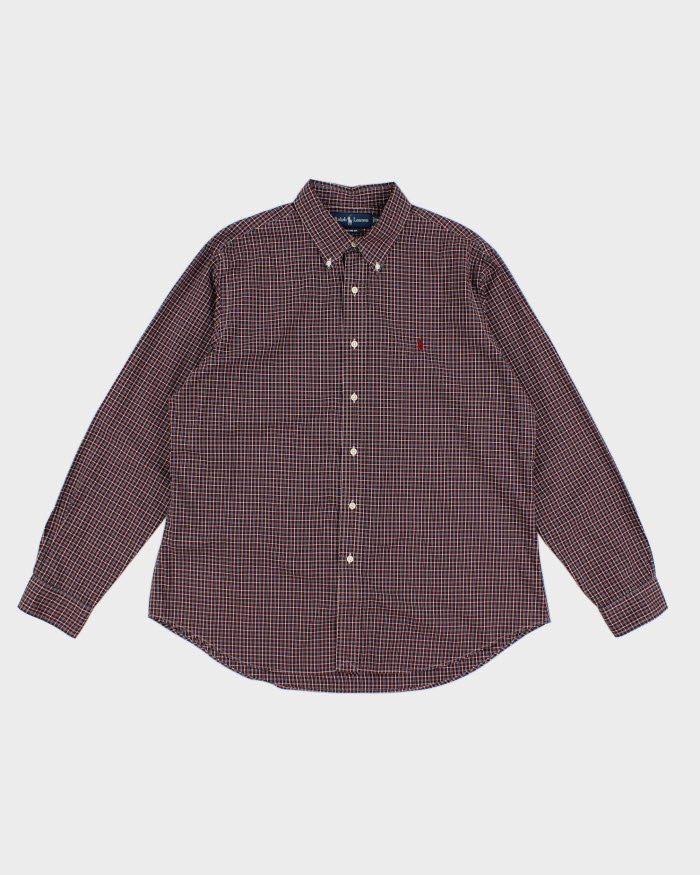 Vintage 90s Ralph Lauren Red Chect Shirt - XL