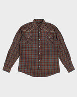 Vintage 80s/90s Destry Check Western Shirt - L
