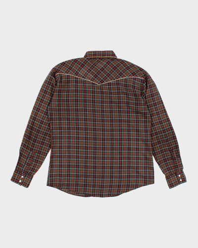 Vintage 80s/90s Destry Check Western Shirt - L
