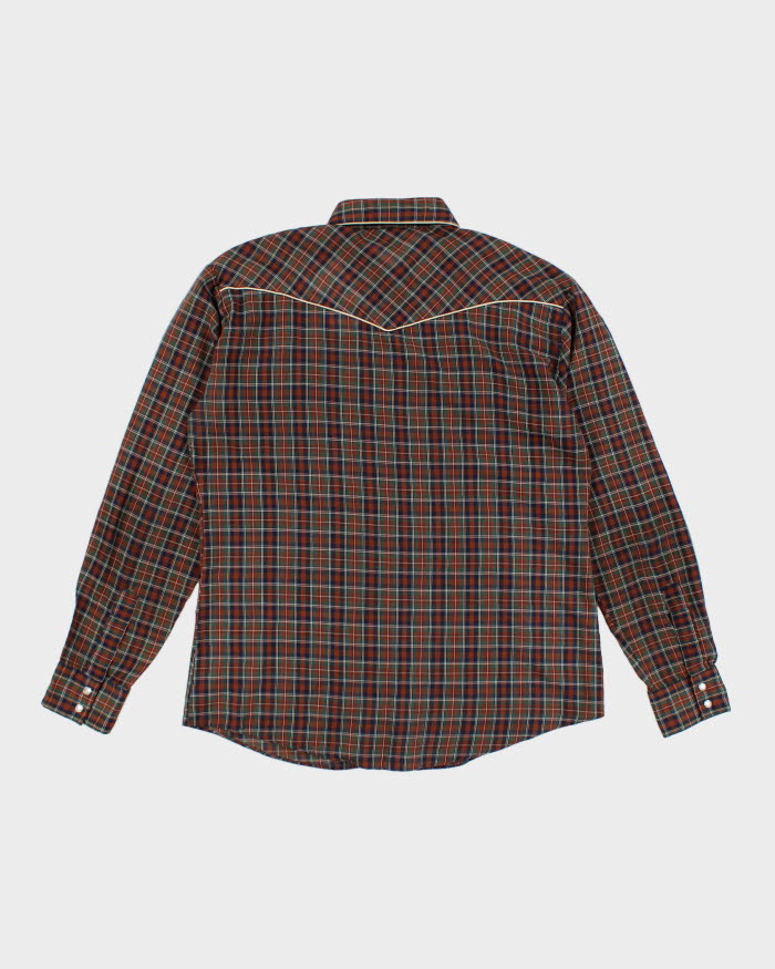 Vintage 80s/90s Destry Check Western Shirt - L