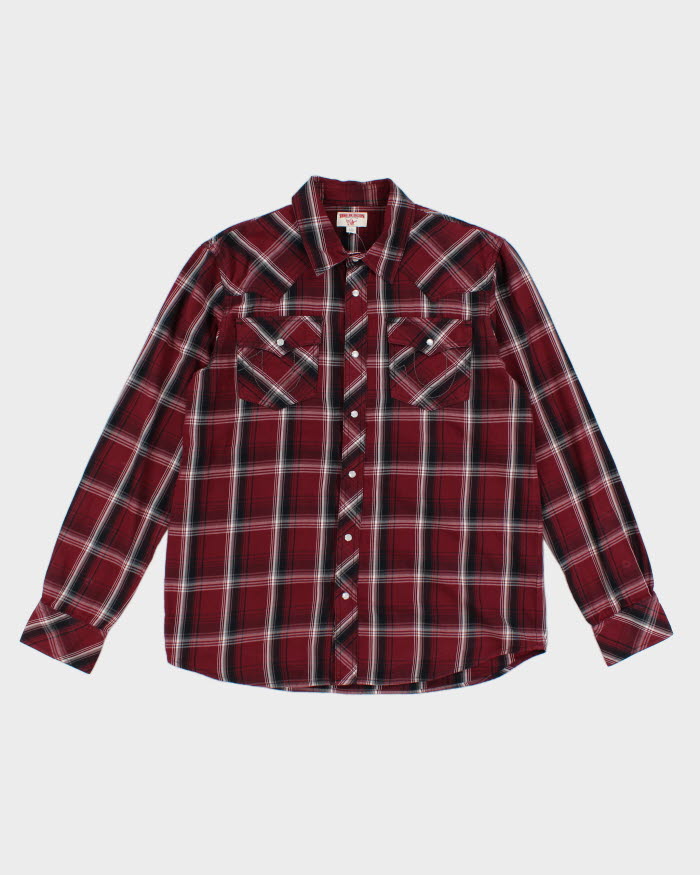 Y2K 00s True Religion Check Flannel Shirt - L