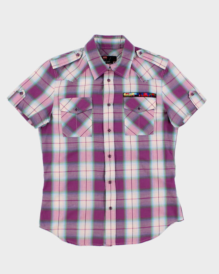 00s Diesel Check Western Shirt - M