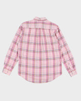 Mens Tommy Hilfiger Pink Plaid Button Up Work Shirt - M