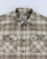 Mens Burton Beige Plaid Button Up Work Shirt - M