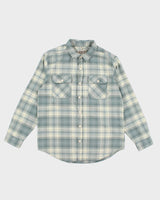 Mens Burton Blue Plaid Button Up Work Shirt - M