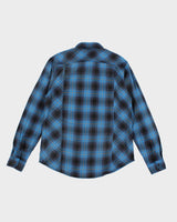 Mens Guess Blue Plaid Button Up Work Shirt - M
