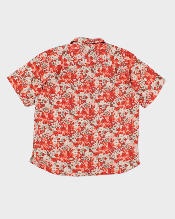 Mens Tommy Bahama Red Hibiscus Hawaiian Shirt - S