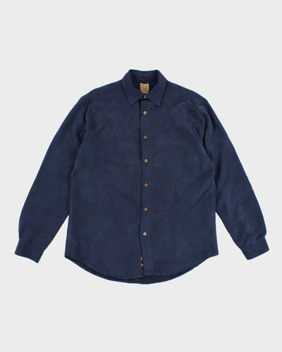 Men's Navy Floral Print Shirt - XL