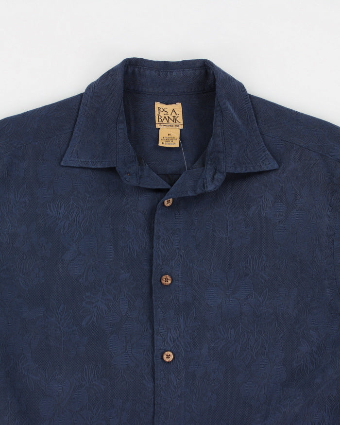 Men's Navy Floral Print Shirt - XL