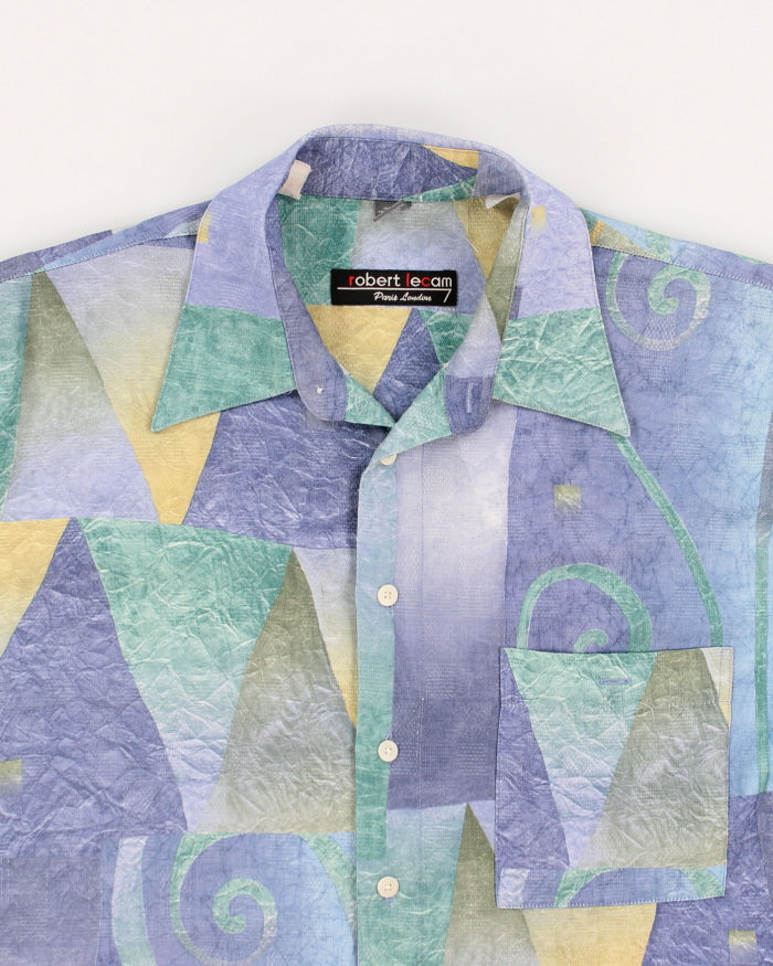 Vintage Men's Pattern Shirt - S