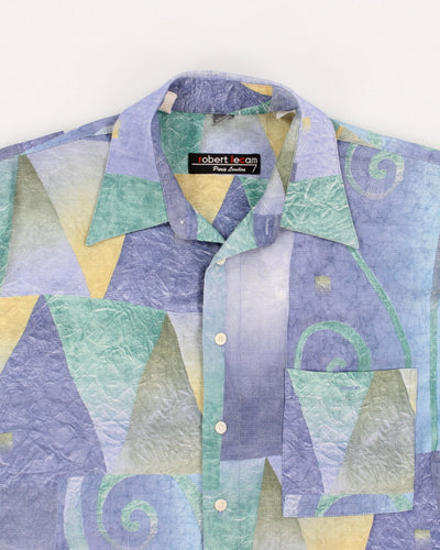 Vintage Men's Pattern Shirt - S