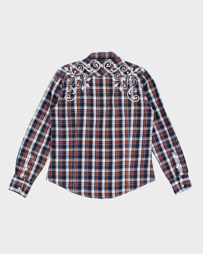 Vintage Y2K Western Style Shirt - M