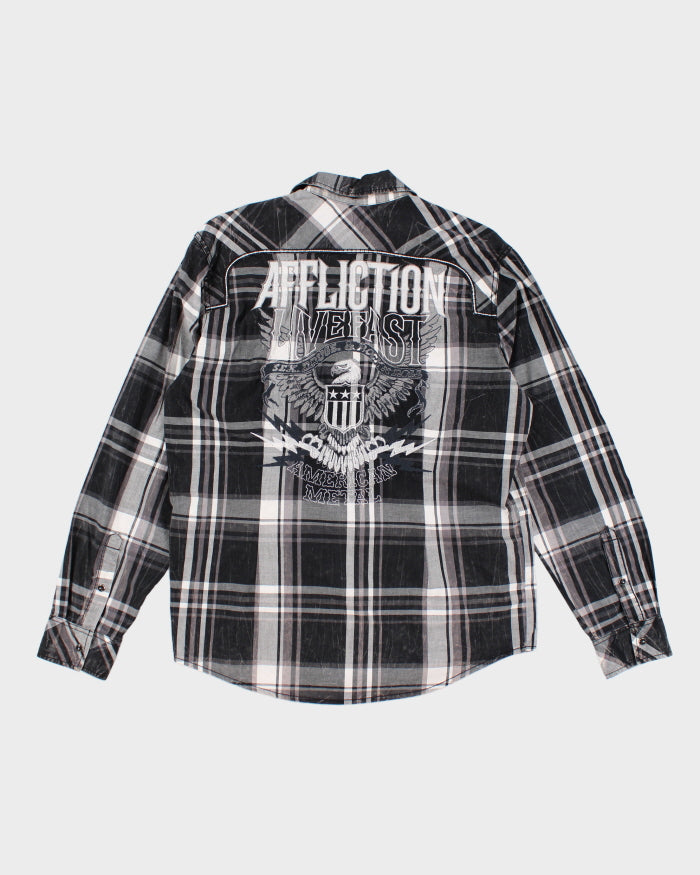 Vintage Y2K Western Style Shirt - L