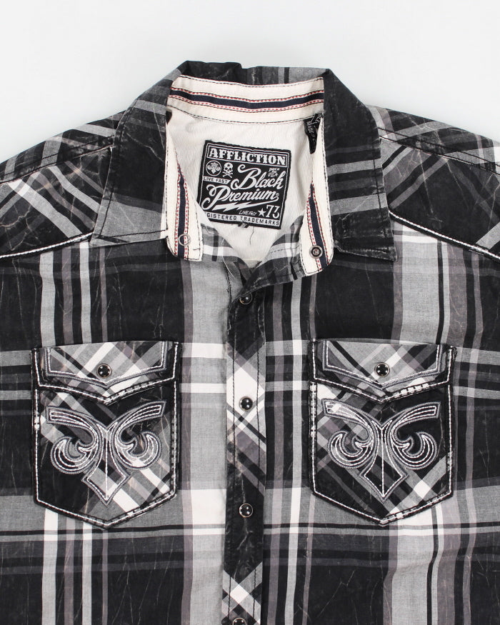 Vintage Y2K Western Style Shirt - L