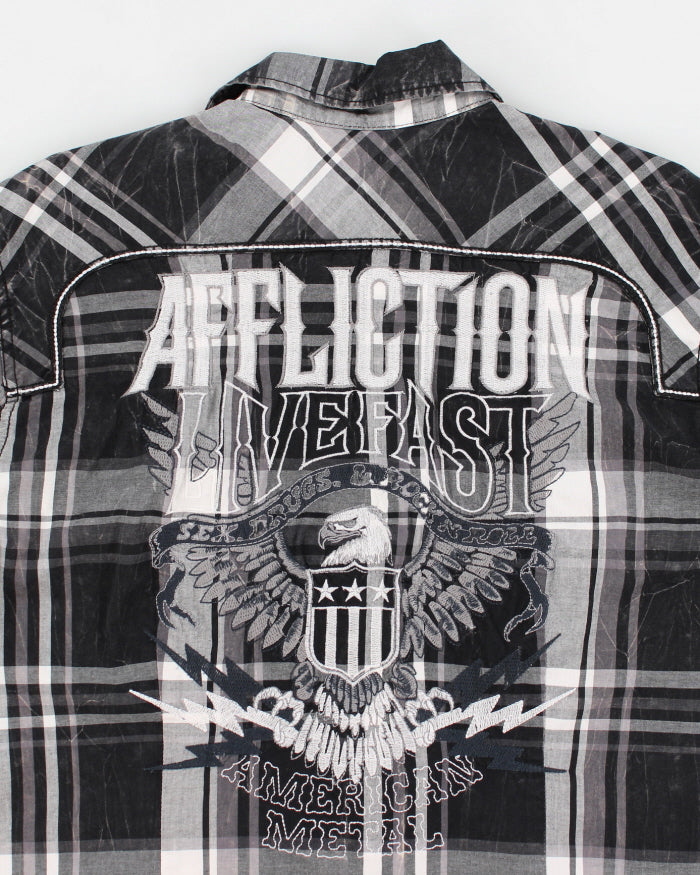 Vintage Y2K Western Style Shirt - L