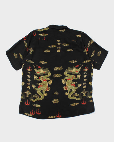 Y2k Citron Men's Silk Dragon Shirt - L