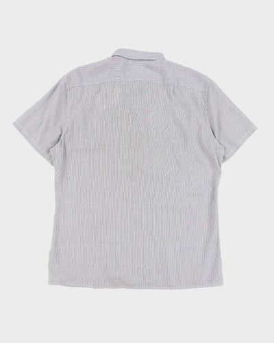 Vintage Men's Burberry Striped Button Shirt - L