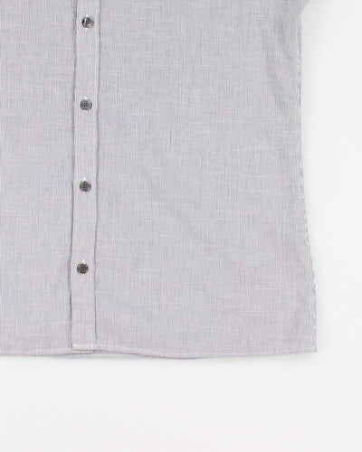 Vintage Men's Burberry Striped Button Shirt - L